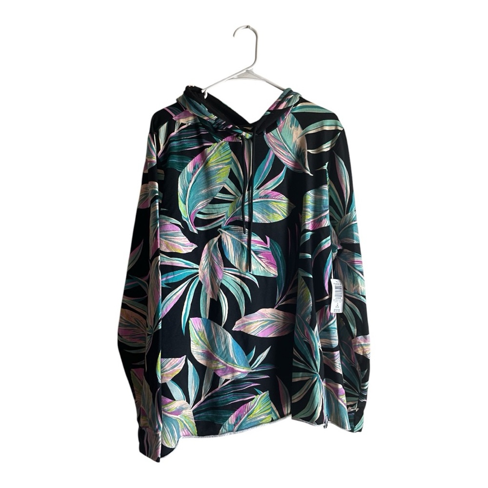 SOLD Torrid Women's Size 3 3X 22-24 Tropical Print Hoodie - Picture 3 of 13